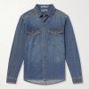 Tukutuku Embroidered Denim Shirt Tukutuku Embroidered Denim Shirt