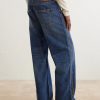 Tukutuku Straight-Leg Embroidered Organic Jeans - BK Tukutuku Straight-Leg Embroidered Organic Jeans - BK