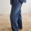 Tukutuku Straight-Leg Embroidered Organic Jeans - CU Tukutuku Straight-Leg Embroidered Organic Jeans - CU