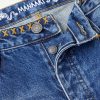 Tukutuku Straight-Leg Embroidered Organic Jeans - E1 Tukutuku Straight-Leg Embroidered Organic Jeans - E1