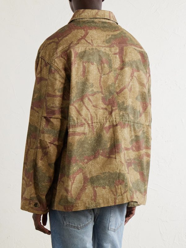 Niha Camouflage-Print Denim Jacket - BK Niha Camouflage-Print Denim Jacket - BK