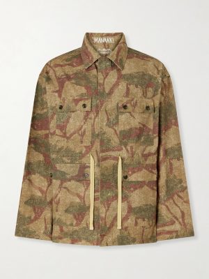 Niha Camouflage-Print Denim Jacket Niha Camouflage-Print Denim Jacket