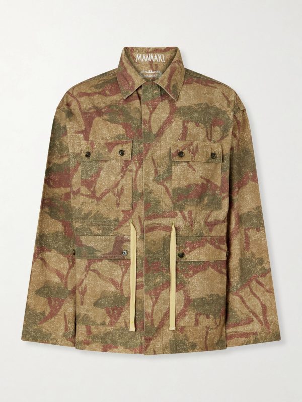 Niha Camouflage-Print Denim Jacket Niha Camouflage-Print Denim Jacket