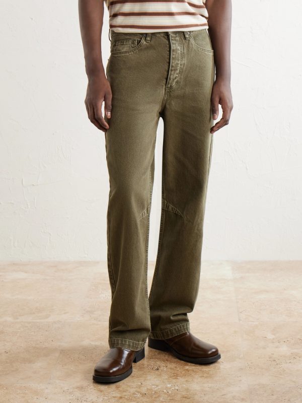 Pita Straight-Leg Garment-Dyed Jeans - FR