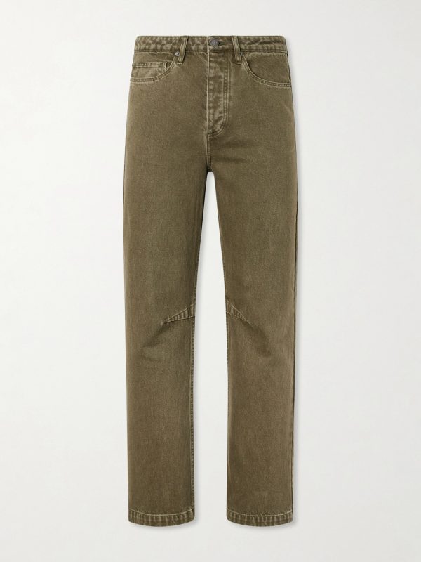 Pita Straight-Leg Garment-Dyed Jeans