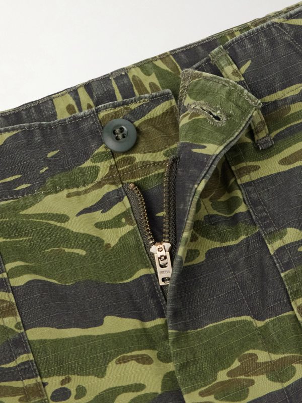U.S. Army Fatigue Printed Straight-Leg Rip-Stop Cotton Trousers - E1 U.S. Army Fatigue Printed Straight-Leg Rip-Stop Cotton Trousers - E1