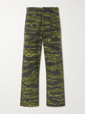 U.S. Army Fatigue Printed Straight-Leg Rip-Stop Cotton Trousers