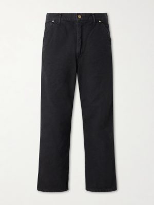 Oxford Painter Straight-Leg Cotton-Twill Trousers