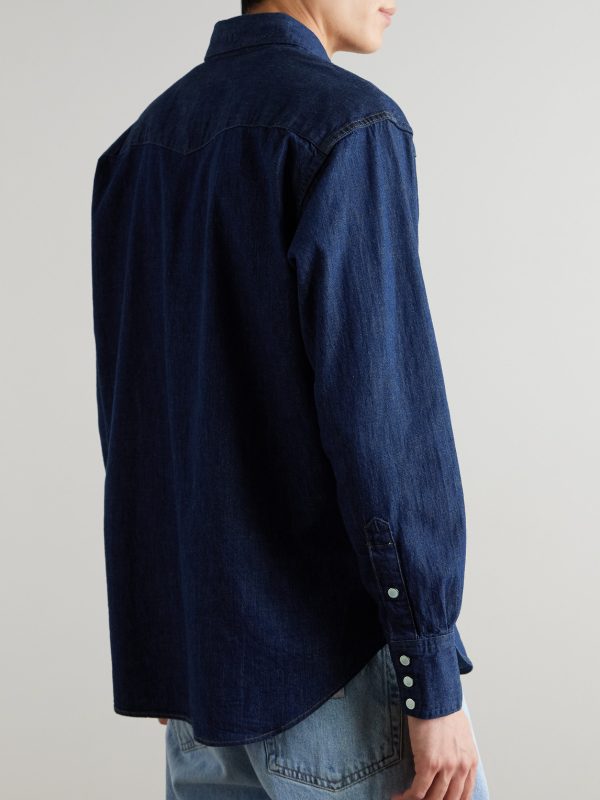 Denim Western Shirt - BK Denim Western Shirt - BK