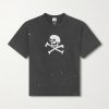 Vintage Fade Printed Paint-Splattered Cotton-Jersey T-Shirt Vintage Fade Printed Paint-Splattered Cotton-Jersey T-Shirt