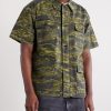 Camouflage-Print Cotton-Riptop Shirt - FR Camouflage-Print Cotton-Riptop Shirt - FR