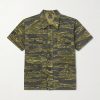 Camouflage-Print Cotton-Riptop Shirt Camouflage-Print Cotton-Riptop Shirt