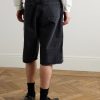 Super Dad's Wide-Leg Denim Shorts - BK Super Dad's Wide-Leg Denim Shorts - BK