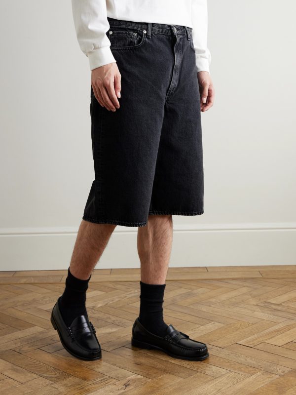 Super Dad's Wide-Leg Denim Shorts - FR Super Dad's Wide-Leg Denim Shorts - FR