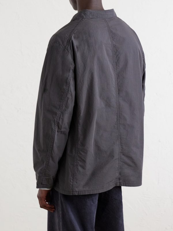 Cotton and Linen-Blend Shell Jacket - BK Cotton and Linen-Blend Shell Jacket - BK