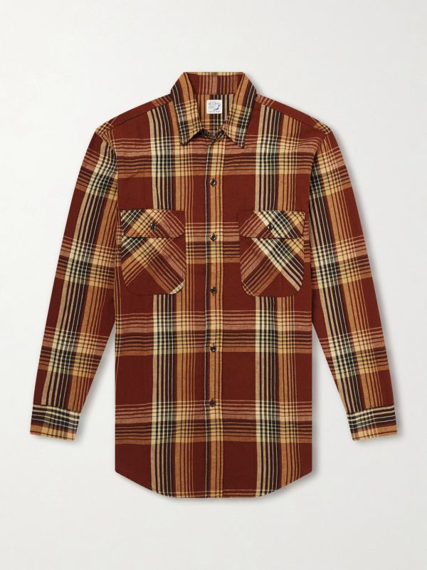 Checked Cotton and Linen-Blend Shirt Checked Cotton and Linen-Blend Shirt