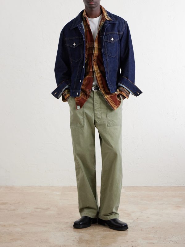 Checked Cotton and Linen-Blend Shirt - OU Checked Cotton and Linen-Blend Shirt - OU