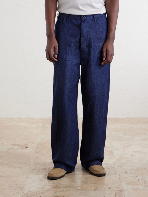 U.S. Navy Straight-Leg Linen Trousers - FR U.S. Navy Straight-Leg Linen Trousers - FR