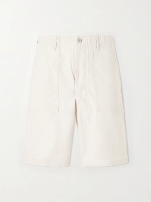 Summer Fatigue Straight-Leg Cotton Shorts