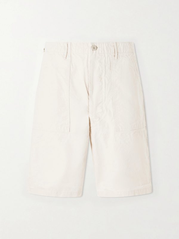 Summer Fatigue Straight-Leg Cotton Shorts Summer Fatigue Straight-Leg Cotton Shorts