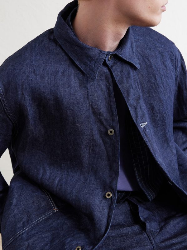Linen Denim Jacket - CU Linen Denim Jacket - CU