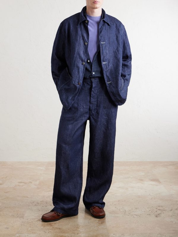 Linen Denim Jacket - OU Linen Denim Jacket - OU