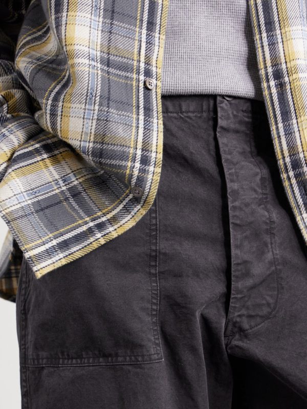 Summer Fatigue Straight-Leg Cotton Trousers - CU Summer Fatigue Straight-Leg Cotton Trousers - CU