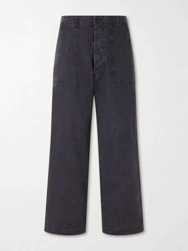 Summer Fatigue Straight-Leg Cotton Trousers Summer Fatigue Straight-Leg Cotton Trousers
