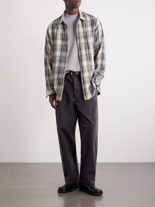 Summer Fatigue Straight-Leg Cotton Trousers - OU Summer Fatigue Straight-Leg Cotton Trousers - OU