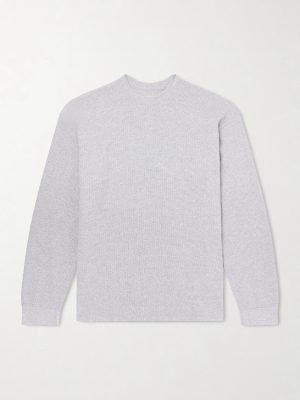 Waffle-Knit Cotton-Blend T-shirt