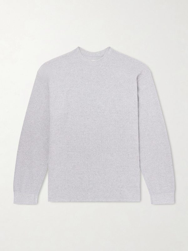 Waffle-Knit Cotton-Blend T-shirt Waffle-Knit Cotton-Blend T-shirt