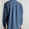 Button-Down Collar Checked Cotton-Chambray Shirt - BK Button-Down Collar Checked Cotton-Chambray Shirt - BK