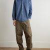 Button-Down Collar Checked Cotton-Chambray Shirt - OU Button-Down Collar Checked Cotton-Chambray Shirt - OU
