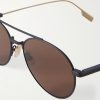 Aviator-Style Two-Tone Titanium Sunglasses - CU Aviator-Style Two-Tone Titanium Sunglasses - CU