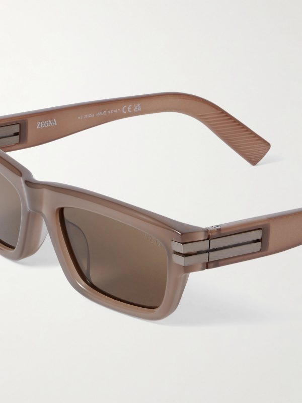 Square-Frame Acetate Sunglasses - CU