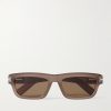 Square-Frame Acetate Sunglasses