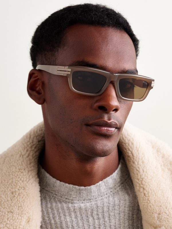 Square-Frame Acetate Sunglasses - OU