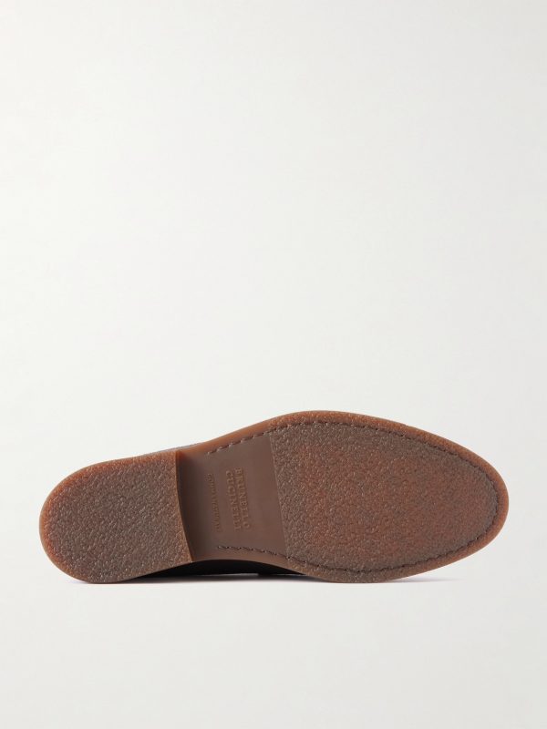 Flex Waxed-Suede Penny Loafers - E1 Flex Waxed-Suede Penny Loafers - E1