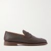 Flex Waxed-Suede Penny Loafers Flex Waxed-Suede Penny Loafers