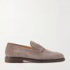 Suede Penny Loafers