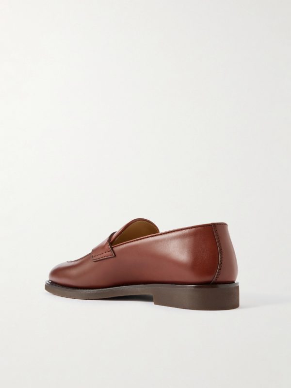 Flex Leather Penny Loafers - BK Flex Leather Penny Loafers - BK