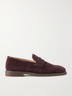 Waxed-Suede Penny Loafers Waxed-Suede Penny Loafers