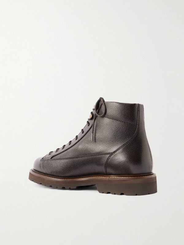 Full-Grain Leather Hiking Boots - BK