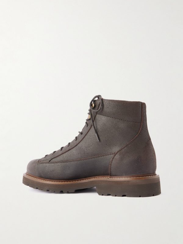 Waxed-Suede Hiking Boots - BK Waxed-Suede Hiking Boots - BK