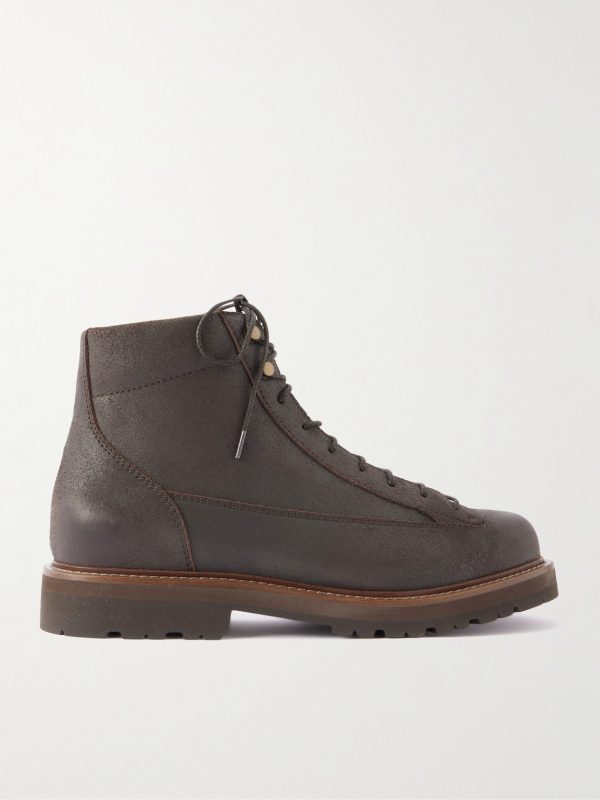 Waxed-Suede Hiking Boots Waxed-Suede Hiking Boots