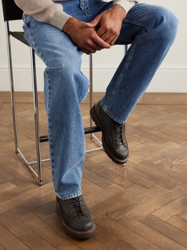 Waxed-Suede Hiking Boots - OU Waxed-Suede Hiking Boots - OU