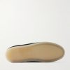 Leather-Trimmed Suede Sneakers - E1 Leather-Trimmed Suede Sneakers - E1