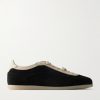 Leather-Trimmed Suede Sneakers Leather-Trimmed Suede Sneakers