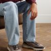 Leather-Trimmed Suede Sneakers - OU Leather-Trimmed Suede Sneakers - OU