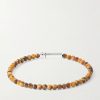 11g Sterling Silver and Tiger Eye Beaded Bracelet - BK 11g Sterling Silver and Tiger Eye Beaded Bracelet - BK